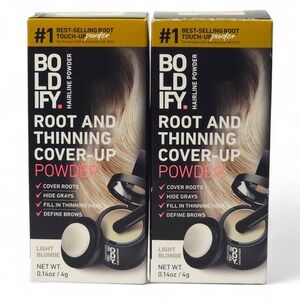 Boldify Root And Thinning Cover Up Lot 2 Powder Light Blonde Hairline Gray Hair